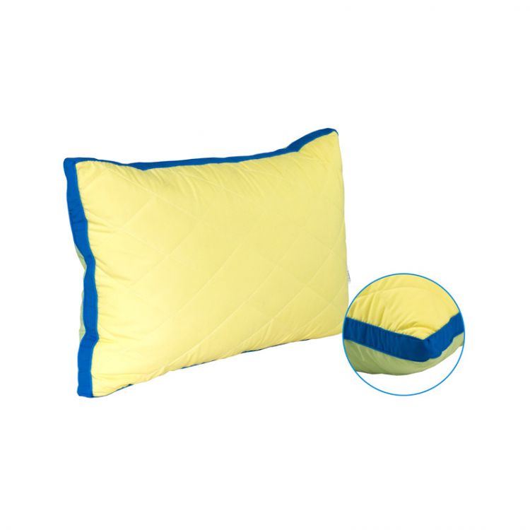 Купить силиконовую подушку в микрофайбере Fresh Breeze A желтую