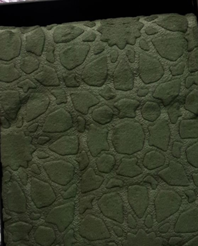 Однотонный темно зеленый акриловый плед Sesli Koyu Yesil