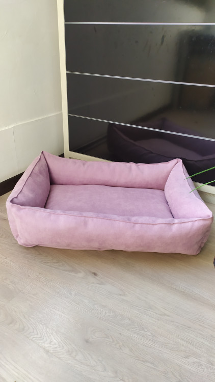 Лежанка для собак и котов Rizo70/50 см розовый нежный