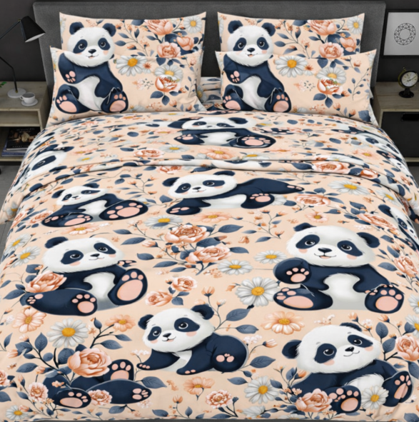 Комплект постельного белья бязь Весёлые панды