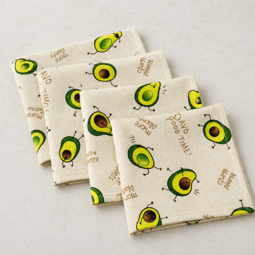 Набор салфеток рогожка Авокадо