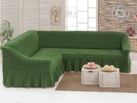 Чехлы для мебели (диван угловой) оливковый (24)