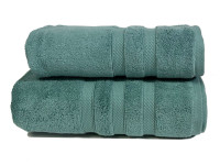 Зеленое полотенце Parisa 600г/м2, Microcotton