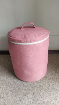 Текстильная корзина для игрушек и вещей Rizo светло розовая