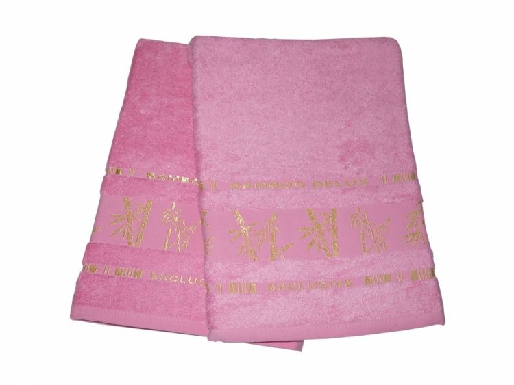 Бамбуковое полотенце rozov Bamboo розовое