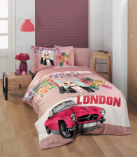 Подростковое постельное белье London Сатин 3D 