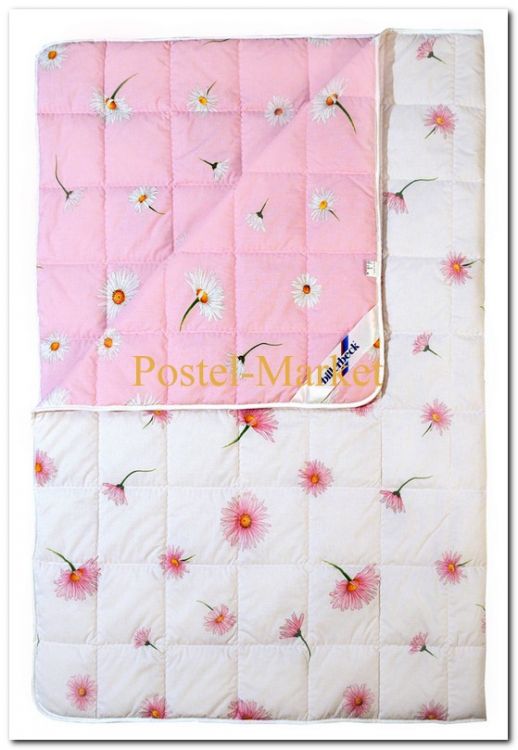 Одеяло ЛЮКС стандарт из шерсти розовое