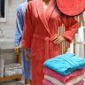 Велюровый женский длинный халат купить на подарок Украина