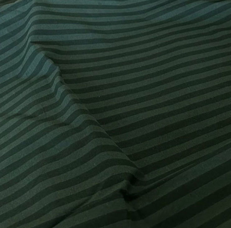 Комплект постельного белья бязь однотонный страйп зеленый 2