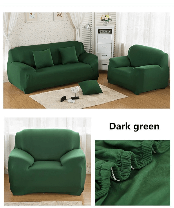 Чехол на кресло зеленого цвета однотонный купить