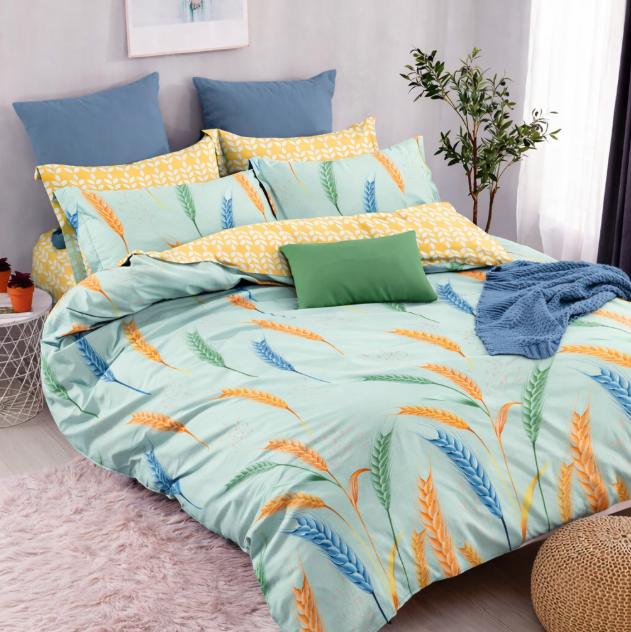 Комплект постельного белья бязь Колоски Mint Комплект постельного белья бязь Колоски Mint