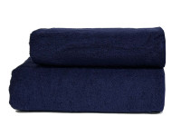 Темно синее полотенце Parisa 500г/м2, Flat Cotton