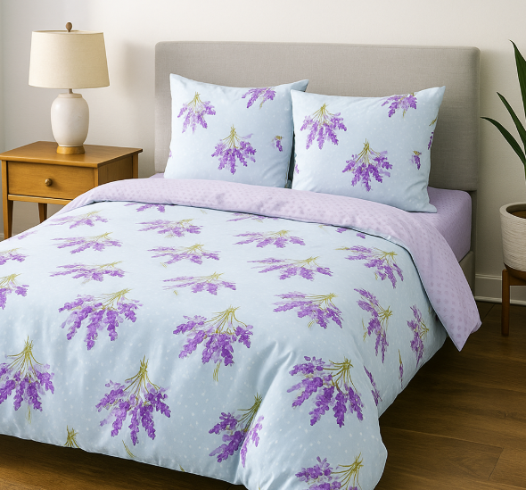 Комплект постельного белья бязь Букетик Лаванды Комплект постельного белья бязь Букетик Лаванды