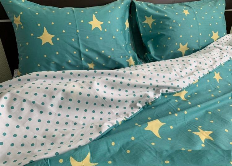 Комплект постельного белья Звездный Горошек сатин