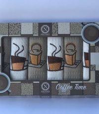 Набор полотенец Nilteks Coffee Time V06, 40х60 (6шт.) вафля