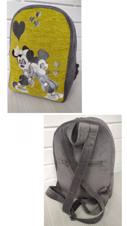 Детский текстильный рюкзак Rizo Микки Маус для девочки