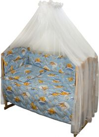 Набор для детской кроватки Руно Радуга 960У Сладкий сон голубое
