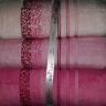 Махровые полотенца 90*150-3шт Soft Life розовые, бамбук