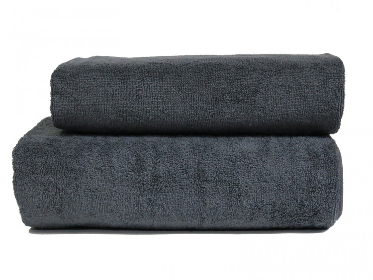 Темно серое полотенце Parisa 500г/м2, Flat Cotton