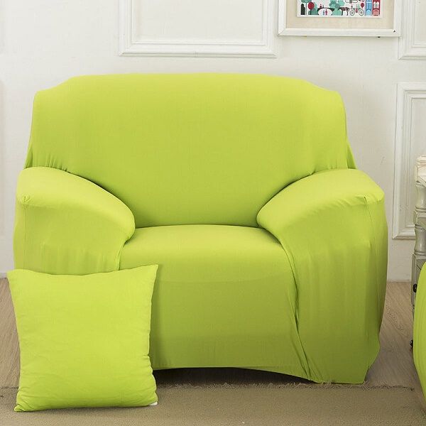Чехол на кресло 90х140 light green однотонный