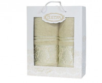 Комплект махровых полотенец Cotton (2 шт) sand