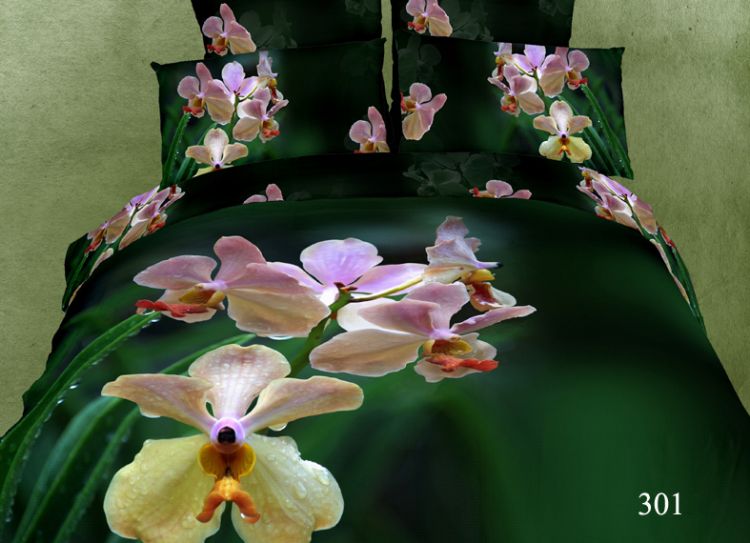 Постельное белье с орхидеей сатин купить
