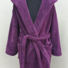 Фиолетовый детский махровый халат для девочки на подарок