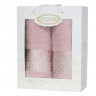 Комплект махровых полотенец Cotton (2 шт) pink