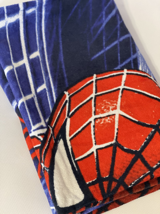 Детское пляжное полотенце Spiderman велюр/махра мальчику