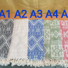 Пляжное полотенце жаккард Peshtemal 200 г/м2 - A5 розовый узор купить