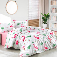 Набор постельного белья хлопок Фламинго