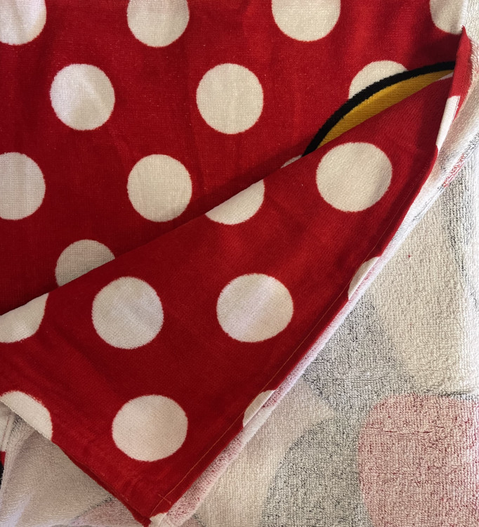 Детское пляжное полотенце Минни велюр/махра фото 3