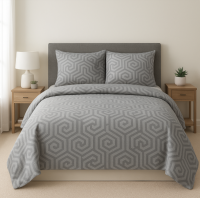 Комплект постельного белья бязь Абстракция Серая