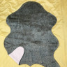 Меховый коврик в комнату Шкурка 150х200 темно-серый V-37, акрил