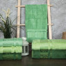 Набор зеленых бамбуковых полотенец 70х140 (3 шт), Bambu Agag Desen