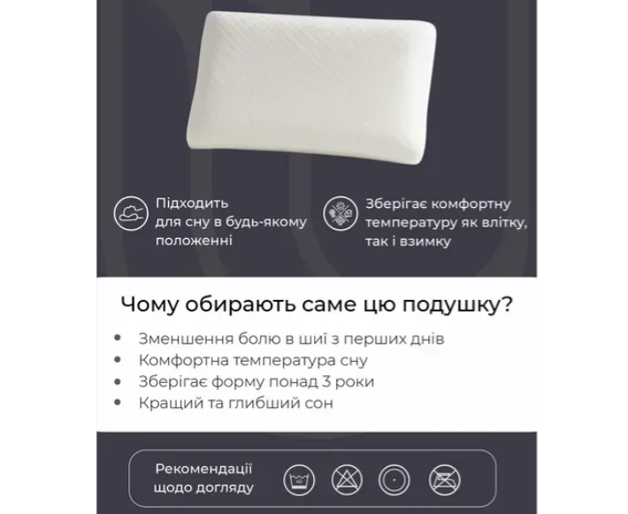 Подушка Memory Classic Охлаждающая UTek 2