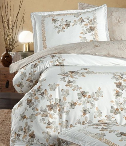 Постельное белье Premium сатин 300TC Lina Beige 2