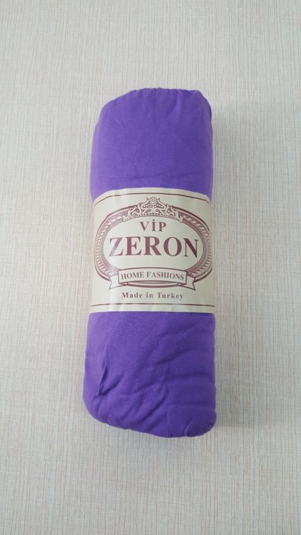 Простынь на резинке трикотажная Zeron фиолетовая