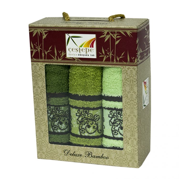 Кухонные полотенца Green-ornament (30х50 - 3 шт) Bamboo Cestepe
