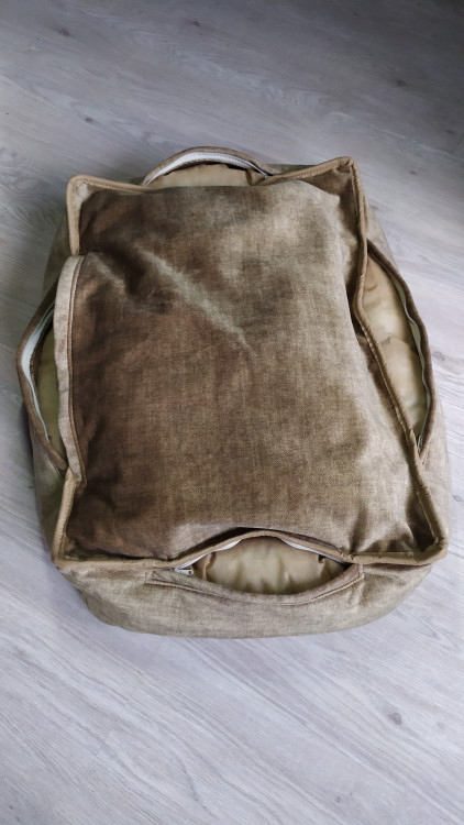 Лежак для собак (котов) Rizo 60/45 см коричневый мрамор