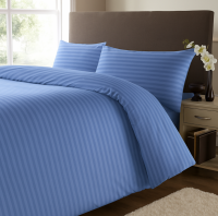 Комплект постельного белья сатин Stripe голубой