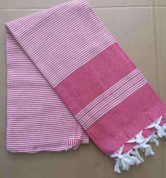 Пляжное полотенце Peshtemal узор розовое
