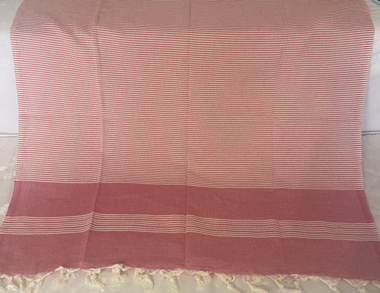 Пляжное полотенце Peshtemal узор розовое фото 2