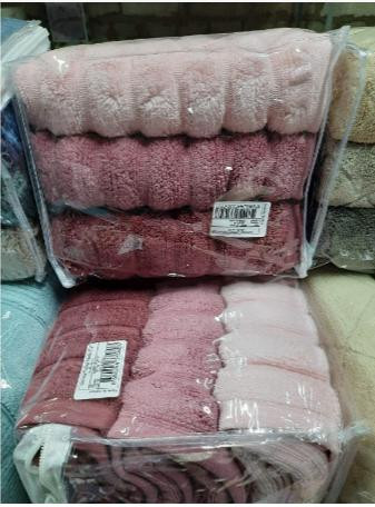 Набор полотенец MicroCotton Delux Premium (3 шт) Ezgi-5 фиолетовый купить
