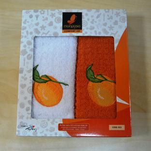 Набор кухонных полотенец Mariposa 023 апельсин