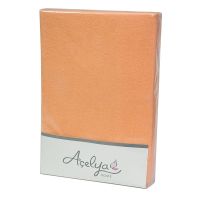 Набор простыня с наволочками Acelya персиковый, трикотажный