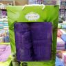 Набор фиолетовых полотенец из бамбука 