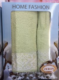 Набор полотенец хлопок Zeron зеленый