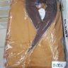 Мужской халат велюр светло-коричневый с вышивкой Zeron в упаковке