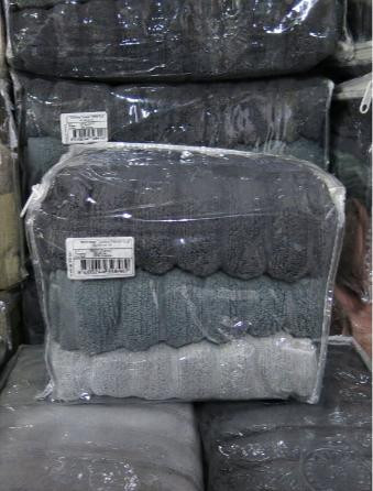 Набор полотенец MicroCotton Delux Premium (3 шт) Ezgi-9 серый купить